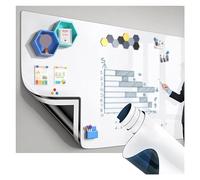 Self Adhesive White Board Paper- Magnetic Whiteboard Paper Peel and Stick White Multiple Sizes(White a,23.6x47.2IN(60x120CM))