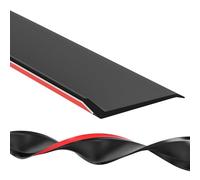Self-Adhesive Window Seal Strip Black, Outdoor Deflector Panel 135° Angled Drainage, Width 4.5/5.5cm, Stop Rainwater Backflow, Rubber Material Weatherstrip Can Be Cut at Will(5.5cmx250cm)