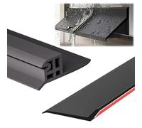 Self-Adhesive Window Sill Water Barrier - Multifunctional Rubber Rain Drip Guard for Doors, Windows, Cars & Trucks - 5m (16.4ft) Waterproof Gap Seal Strip