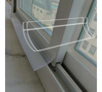 Self Adhesive Window Water Barrier Strip Edge Water Guard 300cm Length, Cuttable Rubber Rain Drip Guard for Windows Drip Cap/Door Weather Rain Deflector(2 PCS,W 35 MM)