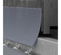 Self Adhesive Window Weather Bar, Self-Adhesive Bendable Rubber Window Weather Bar - Waterproof Rain Deflector & Drip Guard, Fits Snugly on Sash Windows & Eaves(Grey,11cm*2m)