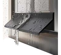 Self Adhesive Window Weather Bar, Self-Adhesive Rubber Window Weather Bar - Rain Guard, Flex for Edges, Sash Windows, Eaves(Width-4.5cm,2.5m)