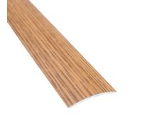 Self-Adhesive Wood Effect Aluminium Door Floor Bar Edge Trim Threshold 930mm X 40mm A13 Cognac Oak