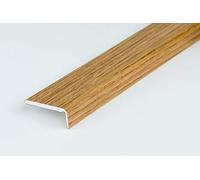 SELF-Adhesive Wood Effect Threshold 1M Door Stops End Laminate Floor Edge Strip Trim TMW Profiles (Antique Oak)