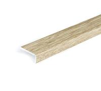 SELF-Adhesive Wood Effect Threshold 1M Door Stops End Laminate Floor Edge Strip Trim TMW Profiles (Sand Oak)