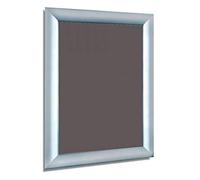 Self-adhesives 'Snap' Frames Poster Displays Aluminium Silver A4 A3 A2 A1 A0 Mitred Wall Holder Click Frame Picture Clip Display Retail Wall Notice Boards (A4 Landscape)