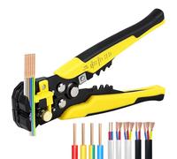 Self-Adjusting Automatic Wire Stripper Tool, 3-in-1 Heavy Duty Electrical Wire Stripper Cutter Crimper, Professional Multi Functional Stripping Tool for 10-24 AWG Solid & Stranded Wire