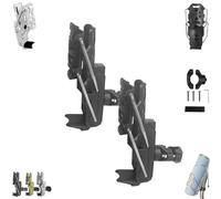 Self-Adjusting Cup Holder,Adaptive Cycling Bottle Holder,360 Degree Rotatable Motorcycle Water Bottle Holders Cage with Automatic Clamping,Adjustable Handlebar Crash Bar Mount Cup Cage,for Bikes