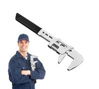 Self-Adjusting Wrench - High Carbon Steel 30.5cm | Wide Mouth 100mm Opening Spanner Tool | Versatile Plumbing Automotive Woodwork Adjustable Wrench for Repair Maintenance Projects