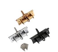 Self-aligning Spring Hinge， Spring Loaded Self Closing Door Hinges 90 Degree Positioning Multicolor(Silver)