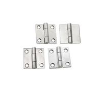 Self-aligning Spring Hinge- Square 2-inch Industrial Machinery Door Hinge Load-Bearing 304 Stainless Steel 1 Pcs(50x50 Brushed)