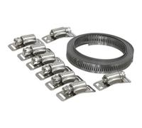 Self Build Hose Clip Set - Cut To Size - 12.7mm Band Width - 8 Worm Drive Clips