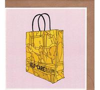 Self-Care and So on Greeting Card Hand Drawn by Hatched Art