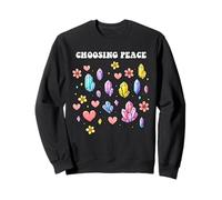 Self-Care Choosing Peace Love Mental Health Wellness Sweatshirt