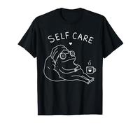 Self Care Frog Spa Relaxation Cute Cozy Wellness Humor Art T-Shirt