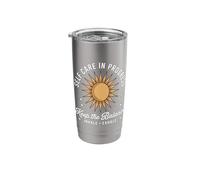 Self Care in Progress Inhale Exhale Retro Sun Aesthetic Stainless Steel Insulated Tumbler