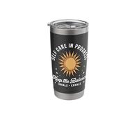 Self Care in Progress Inhale Exhale Retro Sun Aesthetic Stainless Steel Insulated Tumbler