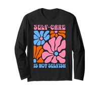 Self-Care is Not Selfish Self-Care Awareness Month Boho Long Sleeve T-Shirt