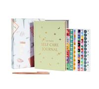 Self Care Journal, A5 Self-love Daily Journal Guided Self Discovery Log with 6 Sticker, Mental Health Personal Development Self-care Planner for Reflection Self-help Gratitude Mindfulness (Green)
