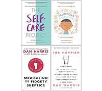 Self-Care Project, Headspace Guide To Meditation And Mindfulness, Meditation For Fidgety Skeptics, 10% Happier 4 Books Collection Set
