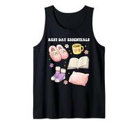 Self-Care Rest Day Essentials Love Mental Health Book Lover Tank Top