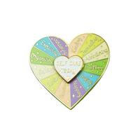 Self Care Today Spinner Enamel Pin, Rotating Heart Self Care Wheel Lapel Pin, Cute Colorful Mental Health Reminder, Self Love Gift for Women and Friends