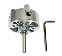 Self-Centering 4 Jaw Lathe c-Huck, 1.89 Inch Wood Turning Tool | with Wrench, Drill Adapter, Accessory | for Home Workshop Garage Model Projects, Metalworking Woodworking