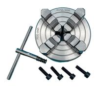 Self Centering Chuck, 4 Jaw Independent Scroll Lathe Chuck K72-100 100mm with Multiple Clamping Ranges