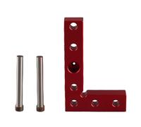 Self Centering Dowel Drill Guide Jig | Aluminum Alloy Woodworking Center Finder Tool | Small Square for Marking/Drilling/Joinery | 2 Pins Included