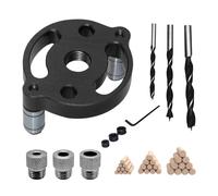 Self Centering Doweling Jig for Woodworking,Handheld Drilling Guide | Cabinet Drilling Locator - for Woodworkers Contractors Carpenters Handymen Homeowners Kitchen Bathroom Closet System Office Home