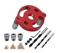 Self Centering Doweling Jig Kit | Adjustable Drill Guide,Cabinet Drilling Locator - for Woodworkers Remodelers Handymen Homeowners Kitchen Bathroom Closet System Office Apartment