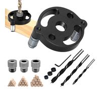 Self Centering Doweling Jig Kit - Drawer Drill Guide,Cabinet Drilling Locator - for Woodworkers Contractors Handymen Homeowners Kitchen Bathroom Closet System Office Home