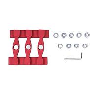 Self Centering Doweling Jig Kit Premium Aluminum Alloy Carbon Steel Woodworking Drill Guide Puncher Locator Tools with 9 Hollow Nuts for Furniture Cabinet Joinery Projects