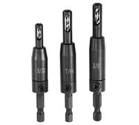 Self Centering Drill Bit Set Fits for VIX Bit Compatible with VIX Bit Bosch 1/4 in Clic-Change Hex Shank Drill,CC2430#6#8#10 Self Centering Drill Bit Center Finding Drill Bit Set 3 Piece