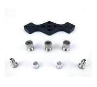 Self Centering Feet Drill Having Adjustable for 6 and 8/10mm Over Jig Guide Bushing Aluminum Woodworking Projects Made from Sturdy Dowel Alloy (Black)