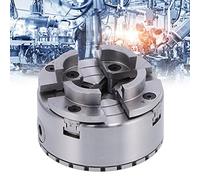 Self Centering Lathe Chuck, M40 4in 4 Jaw Metal Automatic Centring Chuck for Woodworking Supporting Clamping