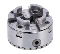 Self-Centering Lathe Chuck, M40 4in 4-Jaw Metal Chuck for Woodworking with Screws & Wrenches, Premium Materials, Woodworking Machine Tools