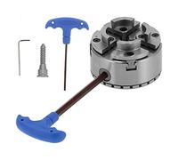 Self-Centering Lathe Chuck Set Heavy-Duty Woodworking Tool with Interface of 1In-8 KP96-E 4In