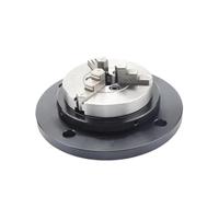 Self-Centering Three-jaw Chuck Manual Three-jaw Chuck Fixture Four-axis Chuck(Yellow)