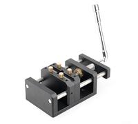 Self-Centering Woodworking Vise with V-Groove Clamping for Round and Square Stock, for CNC Aluminum Alloy Construction, 10-65mm Jaw Capacity for DIY Projects and