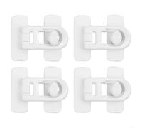Self Child Safety Lock Secure Fridge and Oven Locks for Home Easy to Use and Install for Every Parent (White)