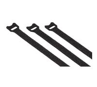 Self Clamping Cable Ties, Reusable, 12 x 200mm, Black, 20p.