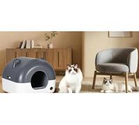Self-Cleaning Automatic Cat Litter Box for Multi-Cat Homes, App-Controlled | 76 L Large Capacity, Quiet & Odor-Free with LED Night Light & Safety Sensors, Advanced 8-detector safety system
