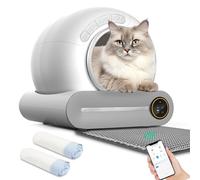 Self-Cleaning Automatic Cat Litter Box with Odor Control, APP Control, Safety Features for Multiple Cats, Extra-Large Capacity for Convenient Use