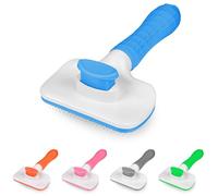Self Cleaning Cat & Dog Slicker Brush with Smooth Handle - Great for Medium to Long Hair