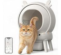 Self-Cleaning Cat Litter Box, Automatic Cat Toilet with APP Control, Safety Sensors & Odour Control System, Large Enclosed Litter Box for Multi-Cat Households, Easy Clean