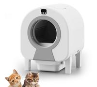 Self-cleaning Cat Litter Box, Automatic with Wifi App Control, Electric Intelligent Sensing, Self Cleaning Tray with Safety Protection, Anti-odor, Anti-bacterial gray wifi版2.4G