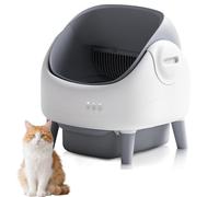 Self Cleaning Cat Litter Box, Open-Top Design with Safety Sensor, App Control, Odor-Free Waste Disposal, Easy Maintenance for Multi-Cat Households