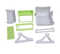 Self Cleaning Cat Litter Box Semi Automatic Large Kitty Litter Pan With Tipping Bucket Mechanism Easy Assembly Spacious Design For Cats Made From Durable PP Plastic