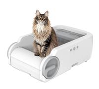 Self-Cleaning Cat Litter Box with Anti-Splash Design - Intelligent Stainless Steel Automatic Pet Toilet for Efficient Waste Management
